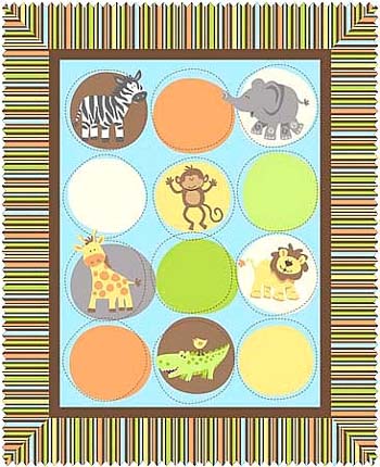 Safari Tots by Springs - Cot Panel/Wallhanging